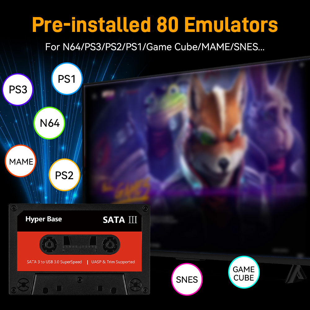 Batocera 500G/2T Emulator Game - Retro Gaming N64 ulasan dan harga
