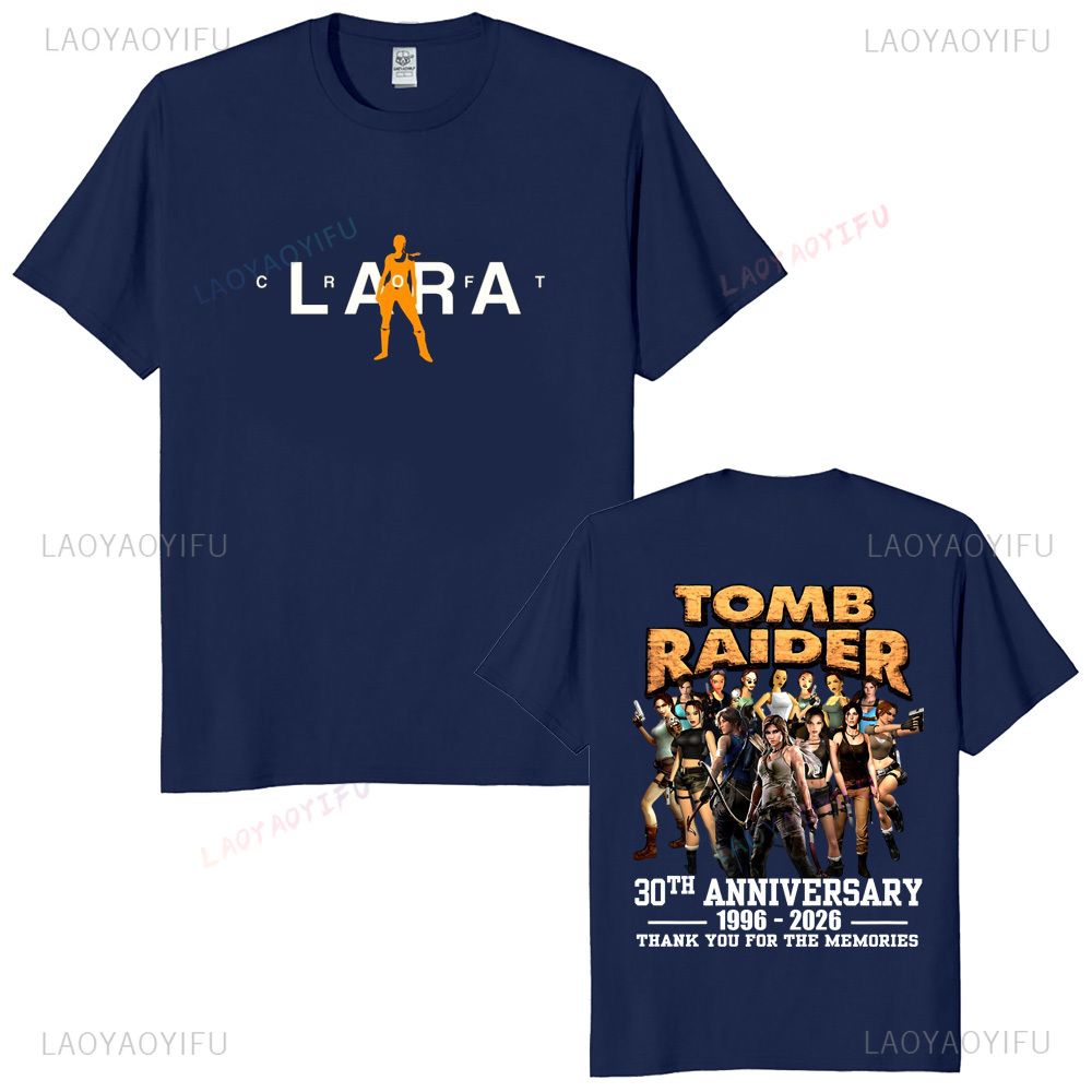 Tomb Raider 30th Anniversary U - Retro Gaming T Shirt ulasan dan harga