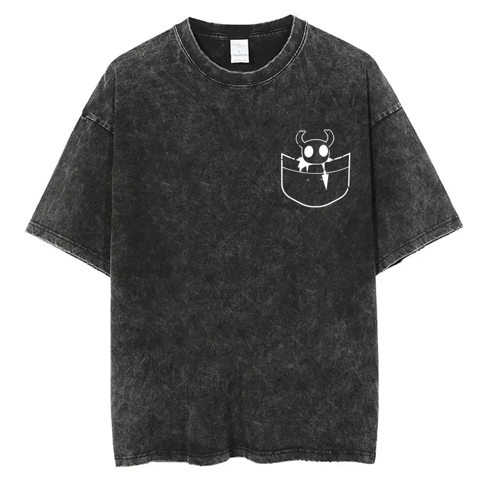 Washed Vintage Game Hollow Kni - Retro Gaming T Shirt ulasan dan harga