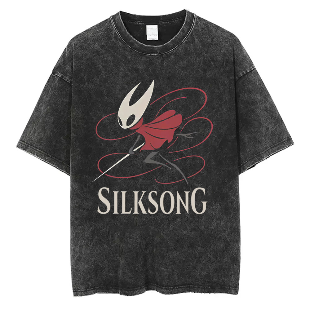 Washed Vintage Game Hollow Kni - Retro Gaming T Shirt ulasan dan harga