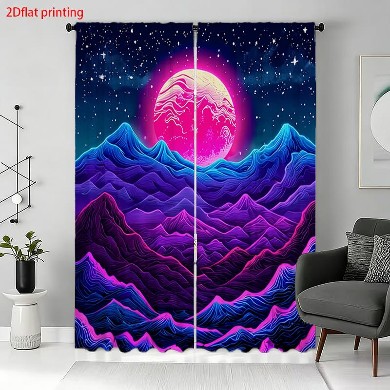 Synthwave Curtains, Neon Mount - Retro Gaming Youtube ulasan dan harga
